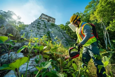 Desbrozadoras para el control de vegetacion en zonas arqueologicas