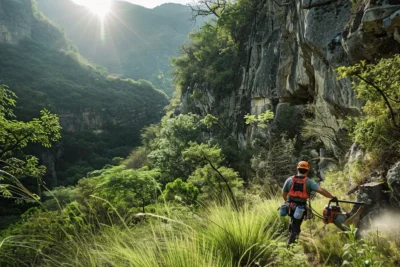 Desbrozadoras para la conservacion y mantenimiento de zonas de escalada natural