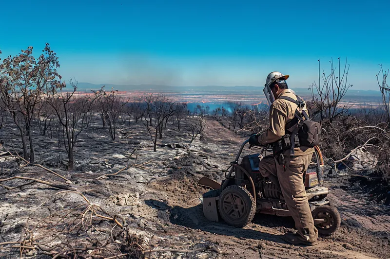 Desbrozadoras para la rehabilitacion de areas post incendios