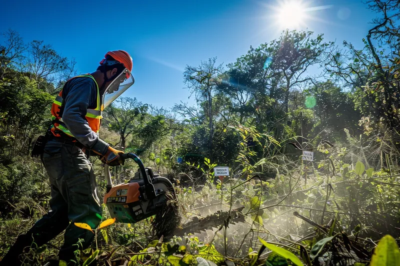 Desbrozadoras y la preparacion de espacios para la educacion ambiental y la interpretacion de la naturaleza