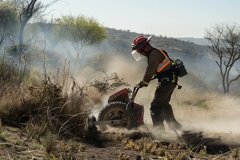 Desbrozadoras y prevencion de incendios mantenimiento de zonas de amortiguacion