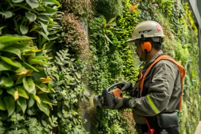 Desbrozadoras y su aplicacion en proyectos de jardineria en techos verdes y jardines verticales