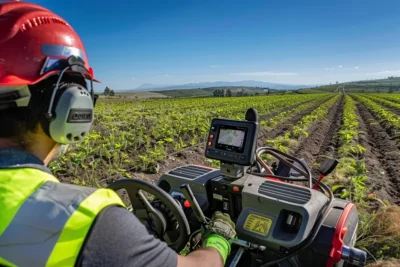 Integracion de sistemas GPS en desbrozadoras para trabajos de precision