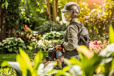 Tecnicas avanzadas para el uso de desbrozadoras en jardineria profesional