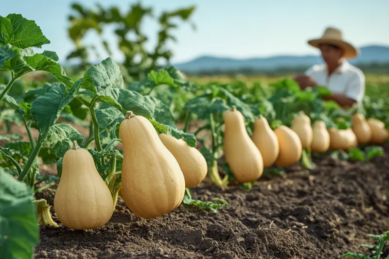 Cultivo de calabaza butternut