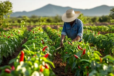 Cultivo de chile soledad