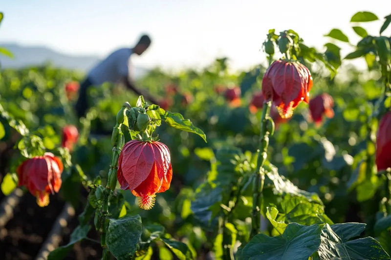 Cultivo de flor de jamaica