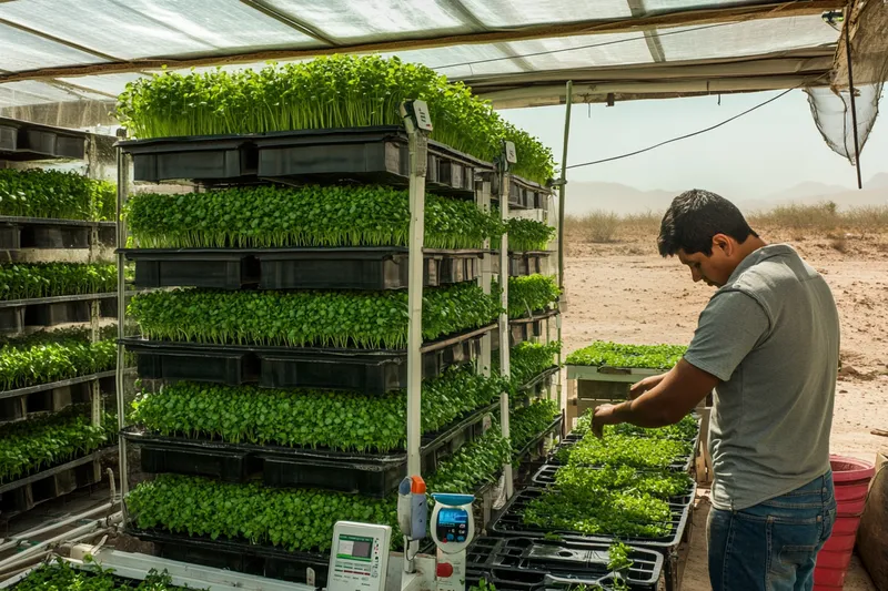 Cultivo de forraje verde hidroponico