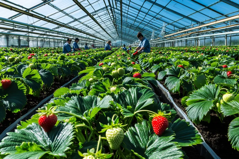 cultivo de fresa en invernadero, técnicas efectivas y beneficios