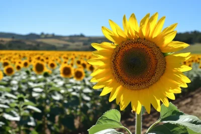 Cultivo de girasol en Jalisco