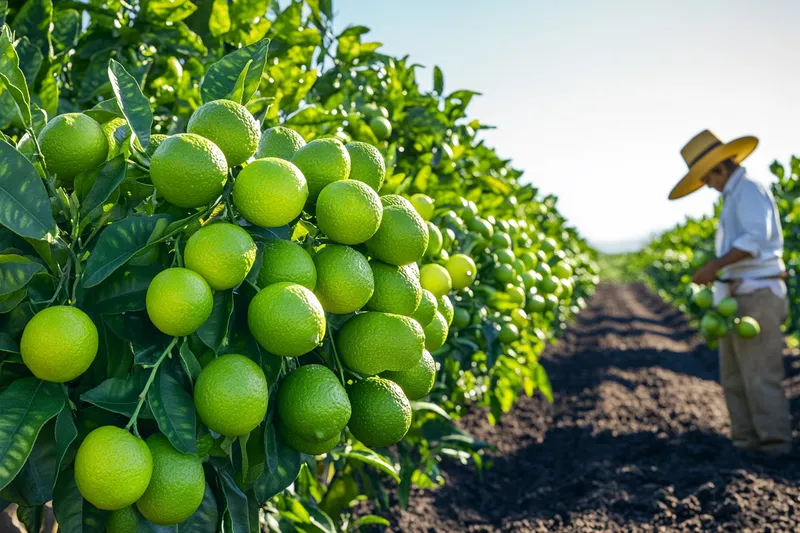 cultivo de limón persa, estrategias y cuidados esenciales